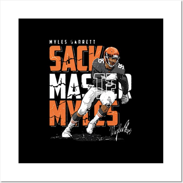 Myles Garrett Cleveland Sack Master Myles Wall Art by binchudala